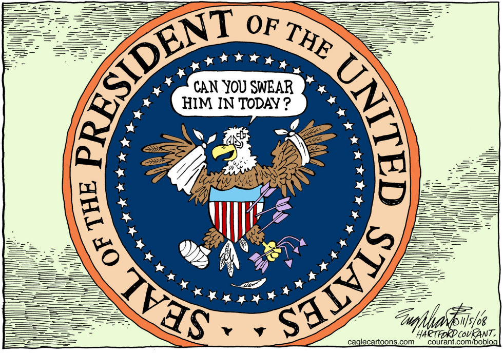  NEW PRESIDENT by Bob Englehart