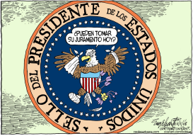 NUEVO PRESIDENTE  by Bob Englehart