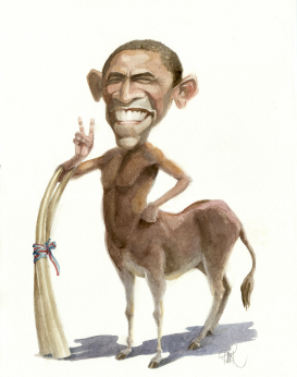 OBAMA-CENTAUR by Riber Hansson