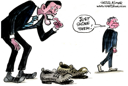 OBAMA'S NEW SHOES -  by Christo Komarnitski