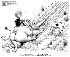 ELECTORAL LANDSLIDE by Adam Zyglis