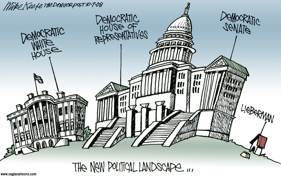  NEW POLITICAL LANDSCAPE by Mike Keefe