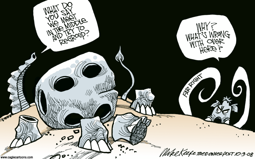  GOP REGROUPING by Mike Keefe