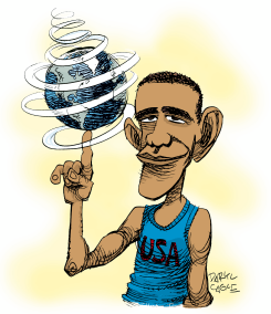 OBAMA PORTRAIT  by Daryl Cagle