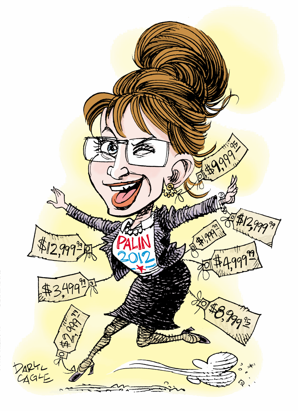  RETRATO DE SARAH PALIN  by Daryl Cagle