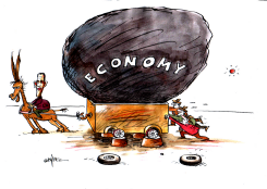 OBAMA AND ECONOMY by Pavel Constantin