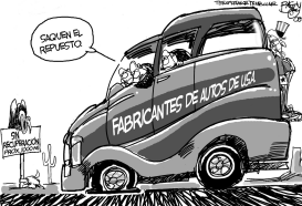 TRES GRANDES FABRICANTES DE AUTOS by Pat Bagley