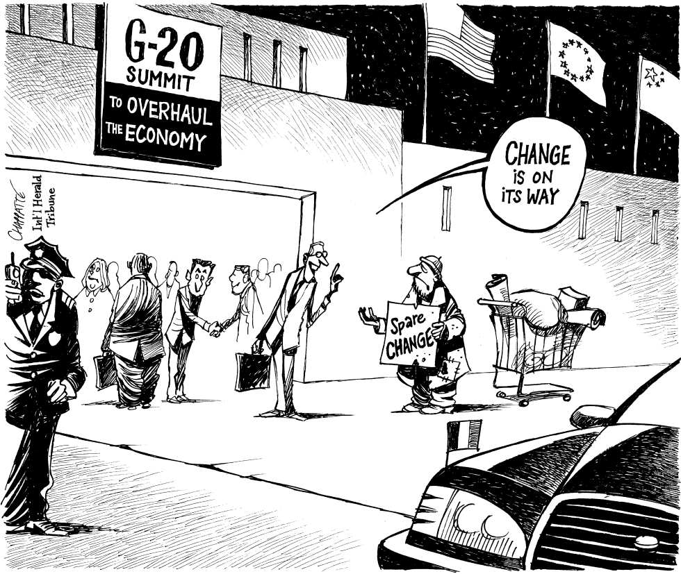  WORLD SUMMIT ON THE ECONOMY by Patrick Chappatte