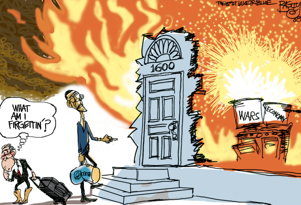  BURNING DOWN THE HOUSE by Pat Bagley