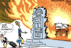 QUEMANDO LA CASA  by Pat Bagley