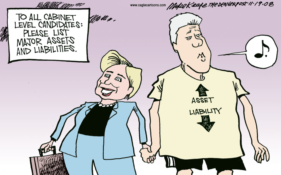  ASSETS AND LIABILITIES by Mike Keefe