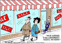 SALE SALE SALE  by Bob Englehart