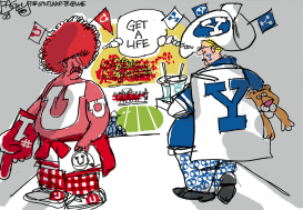 LOCALU OF U BYU GAME by Pat Bagley