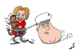 OBAMA AND THE CLINTONS by Stephane Peray