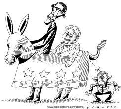 OBAMA HILLARY Y BUSH by Osmani Simanca