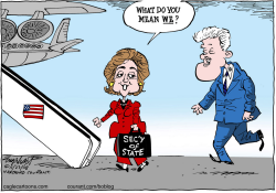 HILLARY CLINTON SECRETARY OF STATE  by Bob Englehart