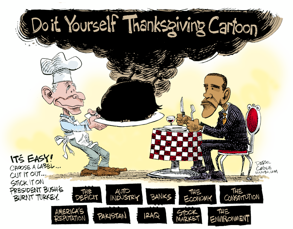  DO IT YOURSELF THANKSGIVING CARTOON  by Daryl Cagle