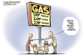 GIVING THANKS FOR GAS PRICES by John Cole