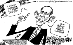 OBAMA NEW JOBS - CABINET by Mike Keefe