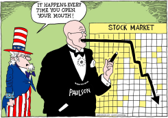 HANK PAULSON by Bob Englehart