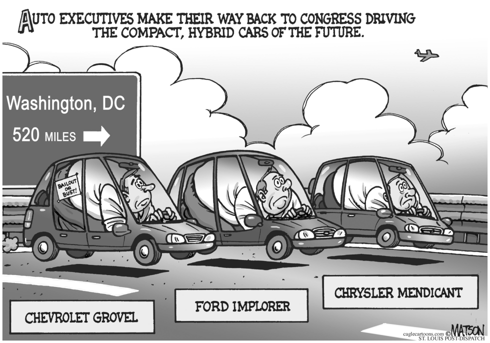  AUTO EXECS RETURN TO WASHINGTON by RJ Matson