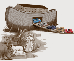 NOAHS ARK, SAVING CARS by Riber Hansson