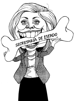 HILLARY Y SU HUESO by Arcadio Esquivel