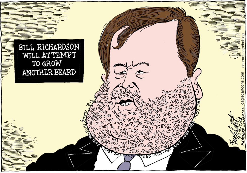  BILL RICHARDSON -  by Bob Englehart