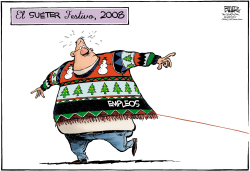 SUETER FESTIVO  by Nate Beeler