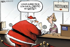 CREDITO PARA SANTA  by Nate Beeler