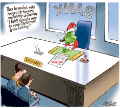 BANK GRINCH by Patrick Corrigan