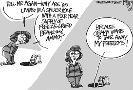 FREEDOM HATIN OBAMA by Pat Bagley