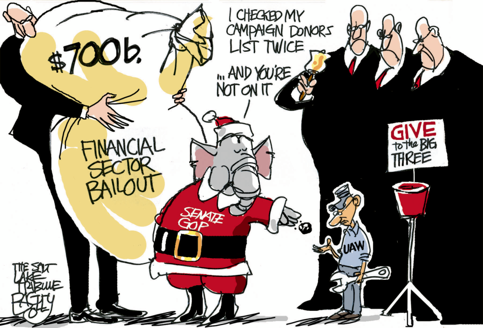  SENATE UAW SCREW by Pat Bagley