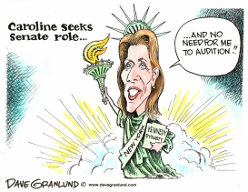 CAROLINE KENNEDY SENATE BID by Dave Granlund