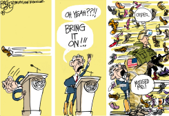 SHOE STORM by Pat Bagley