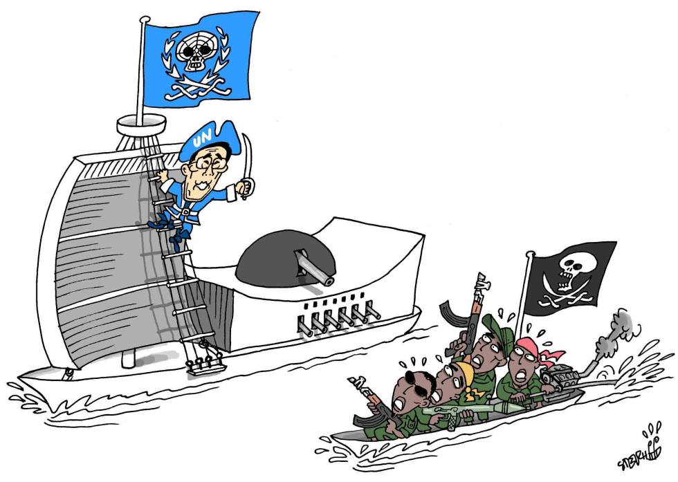  UN GOES AFTER PIRACY by Stephane Peray