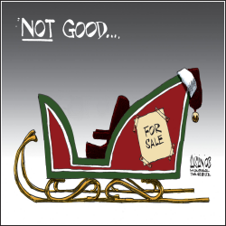 CHRISTMAS ECONOMY by Aislin