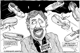 SHOES FOR RICK WARREN by Wolverton