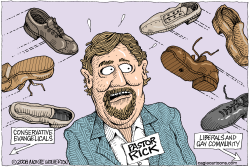 SHOES FOR RICK WARREN  by Wolverton