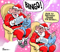 BUSH SANTA & CAR BAILOUT by Paresh Nath