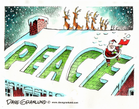 PEACE FOR CHRISTMAS 2008 by Dave Granlund