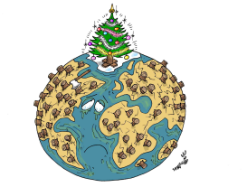 MERRY X-MAS PLANET EARTH by Stephane Peray