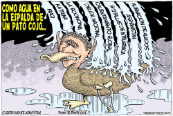 COMO AGUA EN LA ESPALDA DE UN PATO COJO  by Wolverton