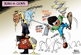 BLAGO THE CLOWN by Nate Beeler