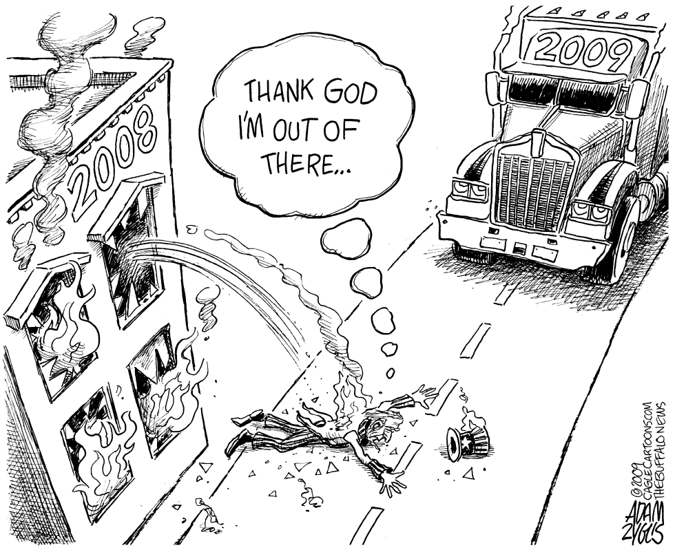  HOUSING AND AUTO CRISIS by Adam Zyglis