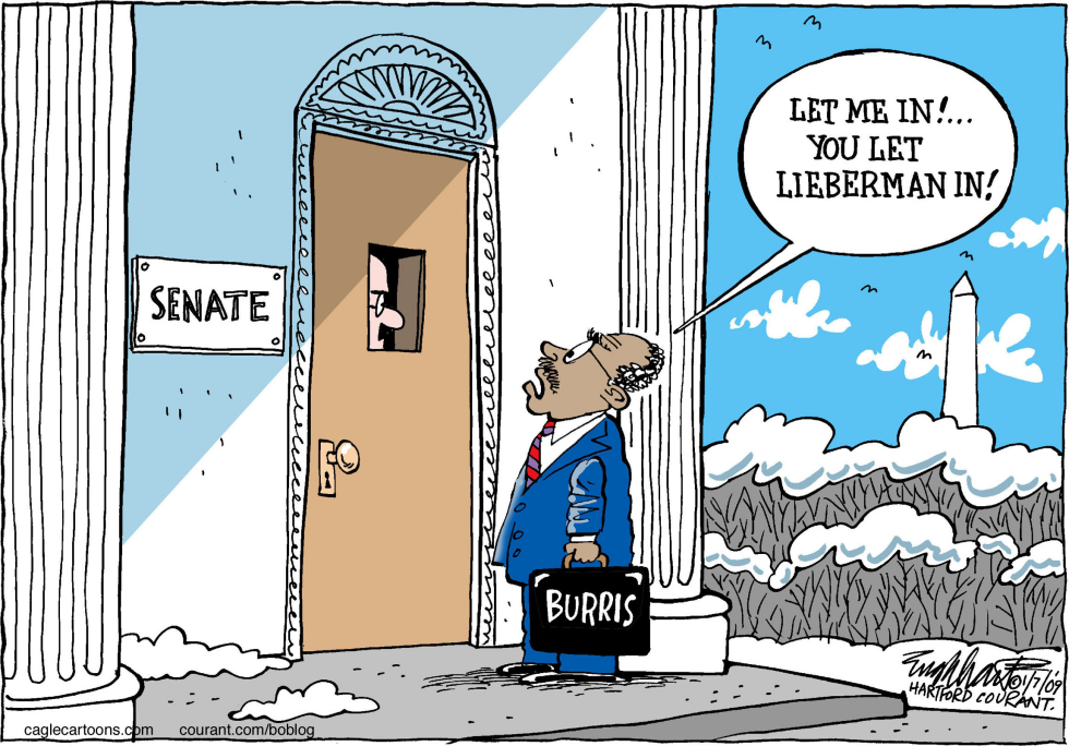  SENATOR BURRIS by Bob Englehart