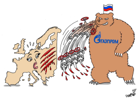 GAZPROM BULLYING EUROPE by Stephane Peray