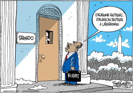 SENADOR BURRIS  by Bob Englehart