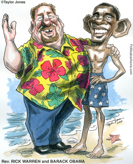 OBAMA AND RICK WARREN  by Taylor Jones