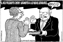 CHENEY JURAMENTA A LOS NUEVOS SENADORES by Wolverton